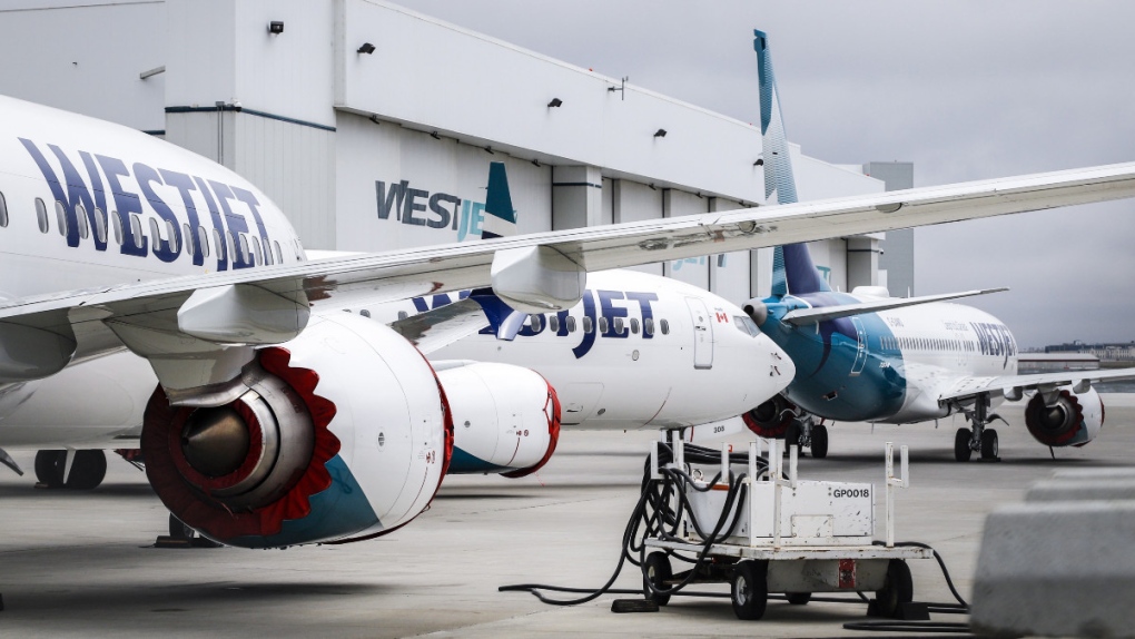 WestJet Boeing 737 Max aircraft 