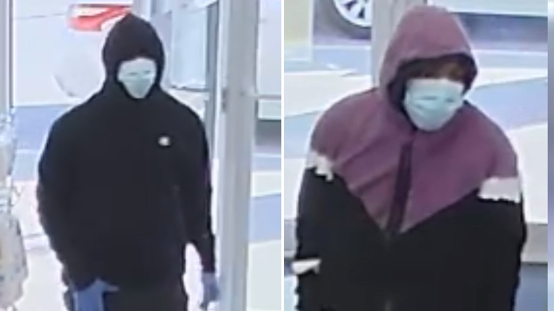 Peel regional police are looking for two suspects in connection to serial robberies across the GTA and a family carjacking. (Photos: Peel Regional Police) (July 25, 2020)