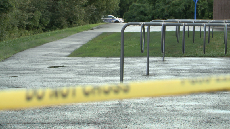 Ottawa Police investigate a suspicious death at Collège catholique Samuel-Genest school at 704 Carsons Rd. on Monday, July 27, 2020. 