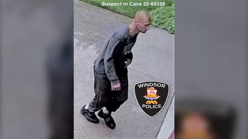 Windsor police are asking for help identifying a wanted suspect after a garage theft. (Courtesy Windsor police)
