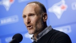 Toronto Blue Jays president Mark Shapiro is seen during a press conference announcing the signing of Hyun-Jin Ryu to the team, in Toronto, Friday, Dec. 27, 2019. THE CANADIAN PRESS/ Cole Burston 
