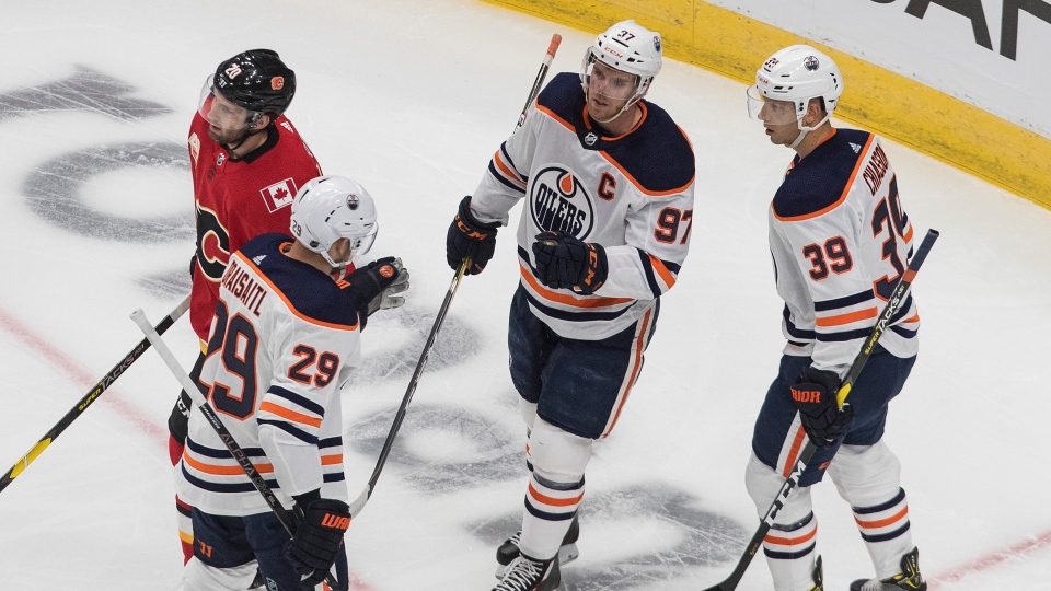 Connor McDavid scores twice as Oilers beat Flames 41 in NHL exhibition