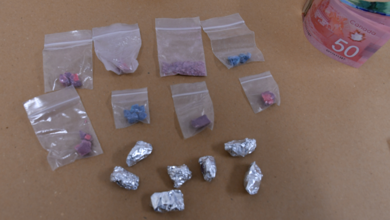 Cash and drugs seized in London, Ont. on Tuesday, July 28, 2020. (Source: London Police Service)