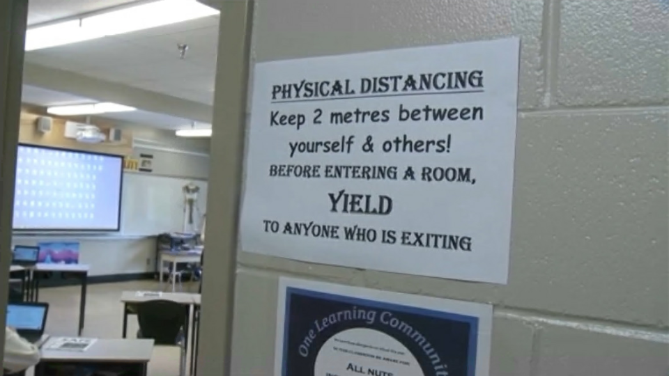 Physical distancing classroom