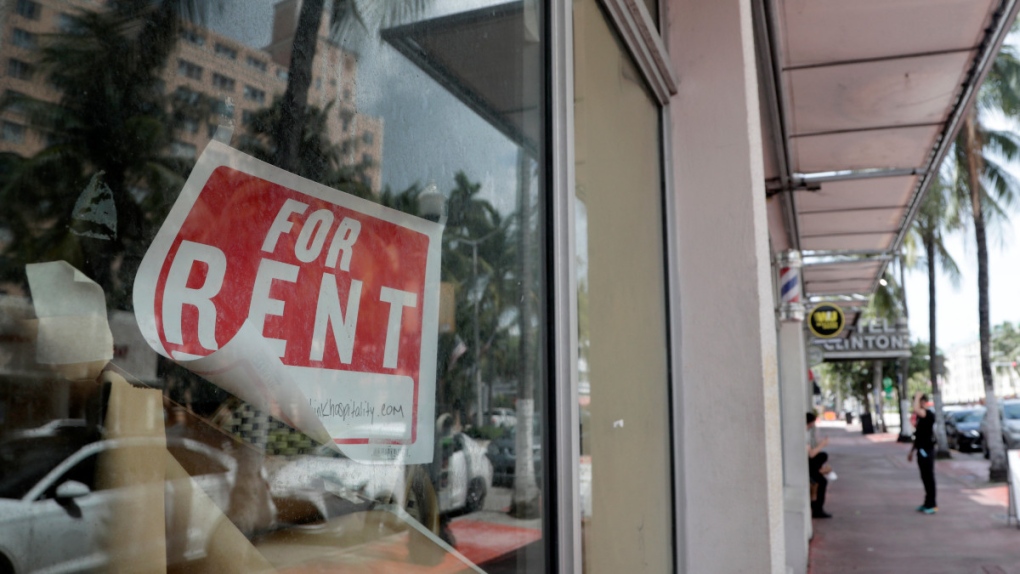 Closed store for rent in Miami Beach, Fla.