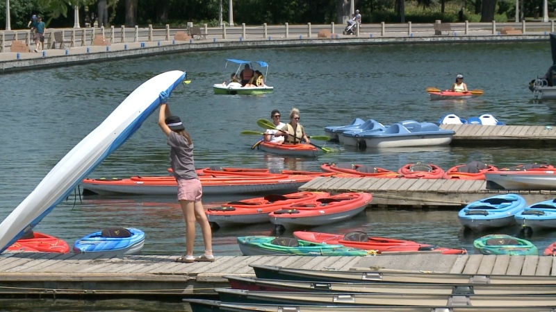At Dow’s Lake Rentals, business could not be better, as residents look for fun activities close to home. (Katie Griffin / CTV News Ottawa)