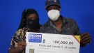 Ericka and Lincoln James of London, Ont. won $100,000 through Encore.
(Source: OLG)  