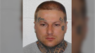 Christopher McKay, 33, was wanted after evading police when they attempted to arrest him at a home on Main Street in Trenton, N.S. on Saturday. (Photo courtesy: New Glasgow Regional Police)