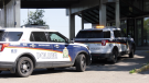 Saskatoon police investigate a reported homicide at the Saskatoon Inn on August 1 (Chad Leroux/CTV Saskatoon)