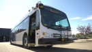 Edmonton's first battery-electric bus rolled into service on Tuesday. Aug. 4, 2020. (Jay Rosove/CTV News Edmonton)