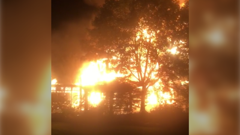 A home in Hammonds Plains, N.S. has been destroyed by an overnight fire. 