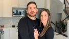 Ryan Hughes and Rhiannon Renaud say they're out thousands of dollars for a wedding that isn't happening this month due to the COVID-19 restrictions.  (Saron Fanel/CTV News Ottawa)