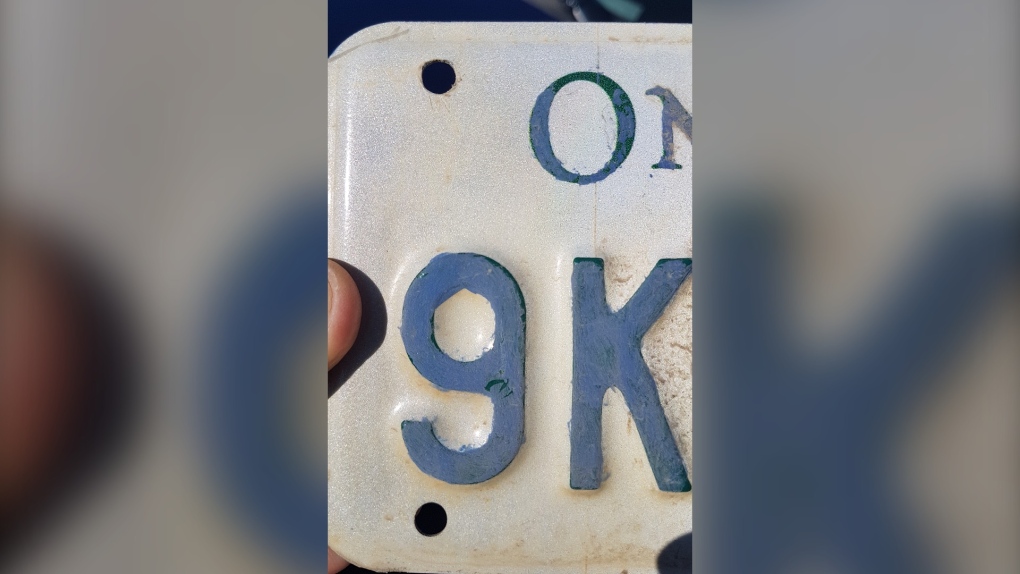 Fake motorcycle licence plate