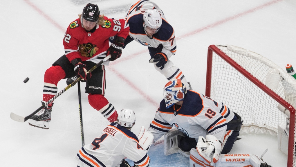 Blackhawks bounce Oilers from NHL post-season with win in