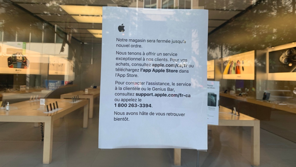 Apple Store closure during COVID-19