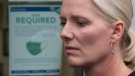 Infrastructure and Communities Minister Catherine McKenna is seen as she speaks with the media outside her constituency office in Ottawa Monday, August 10, 2020. (Adrian Wyld/THE CANADIAN PRESS)