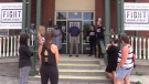 The Fight Unemployment pilot project is launched in Seaforth, Ont. on Tuesday, Aug. 11, 2020. (Scott Miller / CTV News)