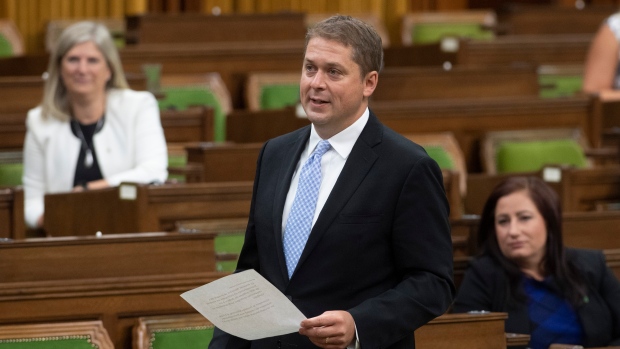 Scheer calls out Trudeau for being absent 