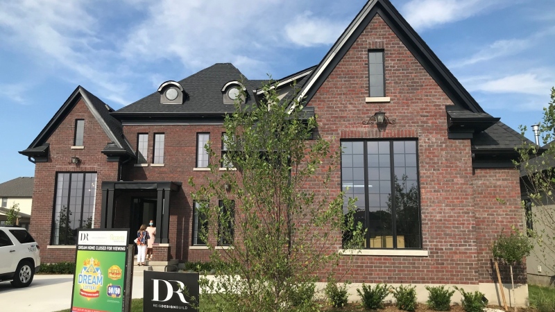 The Dream Lottery home is seen in London, Ontario on August 13, 2020.
(Sean Irvine / CTV London)