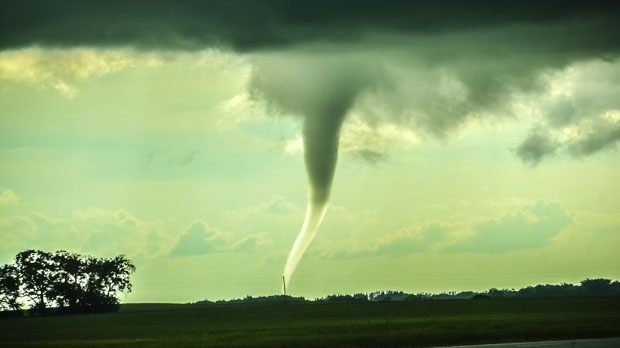 Tornado west of Brandon Manitoba
