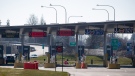 The U.S. port of entry into Blaine, Wash., is seen in Surrey, B.C., on Wednesday, March 18, 2020. Public Safety Minister Bill Blair says restrictions at the Canada-U.S. border will be extended another 30 days due to the COVID-19 pandemic. THE CANADIAN PRESS/Darryl Dyck