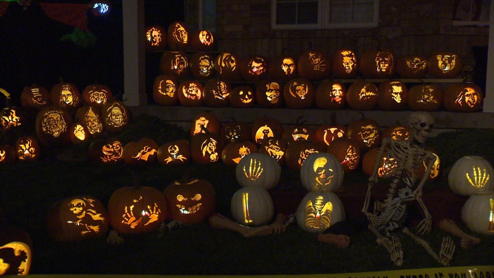 halloween  jack-o'-lantern pumpkins decorate