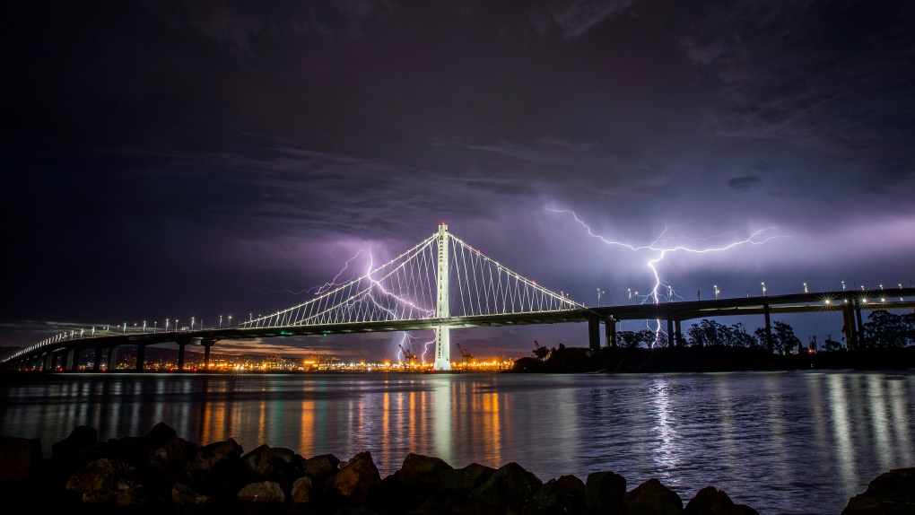 lightning california