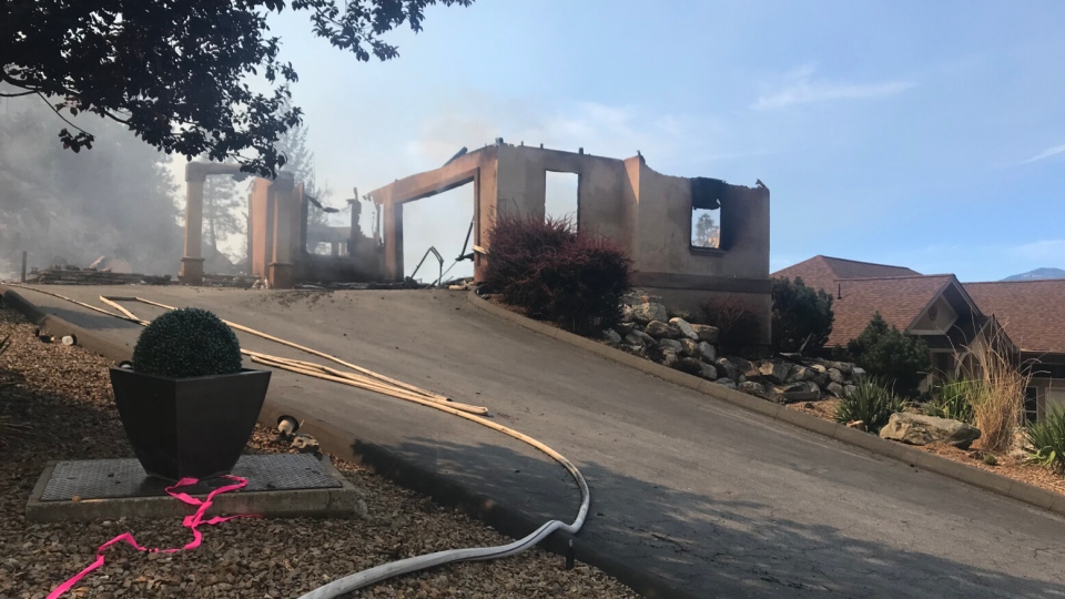 Home destroyed in Christie Mountain fire