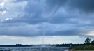 A waterspout on Lake Huron near Sauble Beach, Ont. is seen Aug. 17, 2020. (Source: Gavin Van Camp)