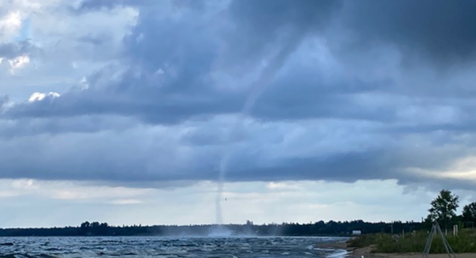 Waterspout on Lake Huron