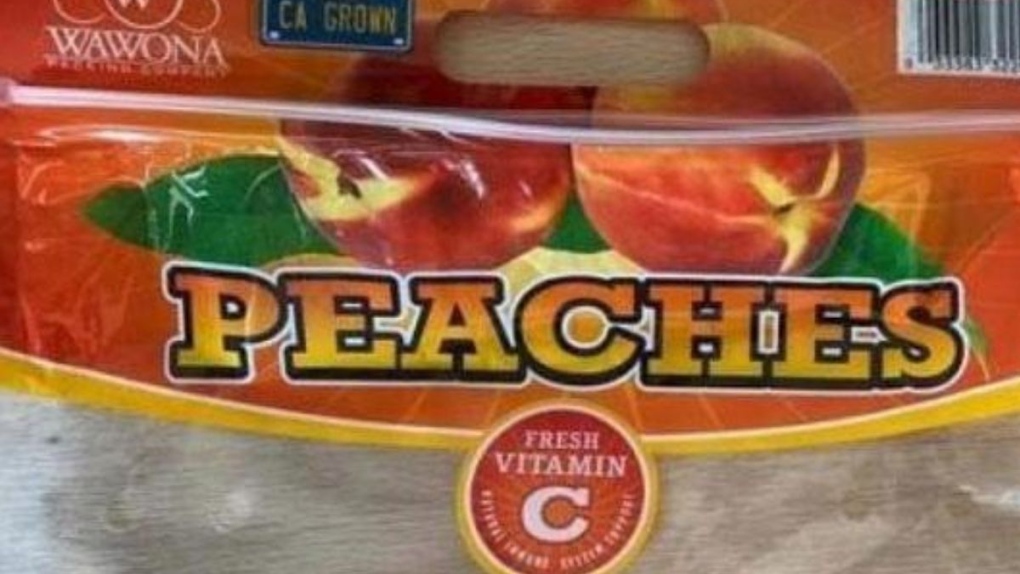 CFIA recalled Wawona peaches