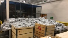 U.S. Customs and Border Protection seized more than 1,000 pounds of cannabis at the Fort Street Cargo Facility in Detroit, Mich. on Sunday, Aug. 24 2020. (courtesy U.S. Customs and Border Protection)