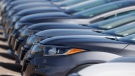 A long row of unsold cars at a Honda dealership in Highlands Ranch, Colo., on June 7, 2020. THE CANADIAN PRESS/AP, David Zalubowski