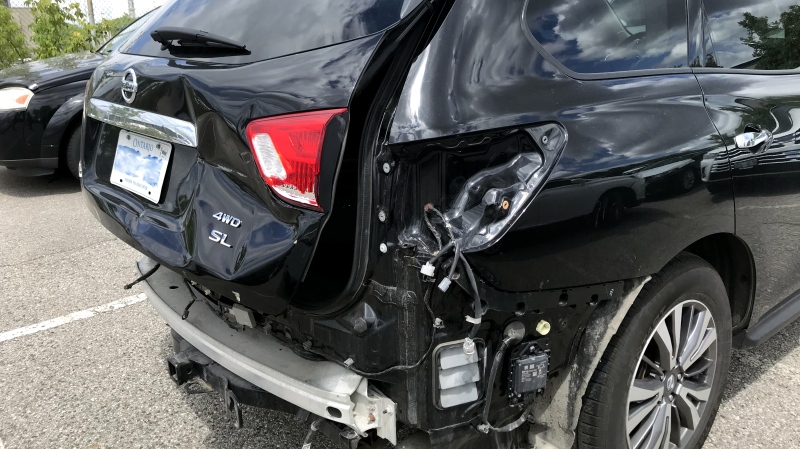 A Scarborough woman said her car was involved in a serious collision after she dropped off her vehicle for routine maintenance at a dealership. (Supplied) 