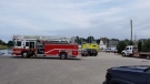 Emergency crews are on scene after a vehicle and two people were pulled from the water in Kincardine, Ont. on Thursday, Aug. 27, 2020.
(Source: OPP)