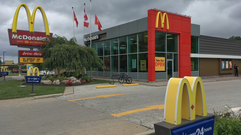 The McDonald’s at 3354 Dougall Ave. in Windsor, Ont., on Wednesday, Sept. 2, 2020. (Gary Archibald / CTV Windsor)