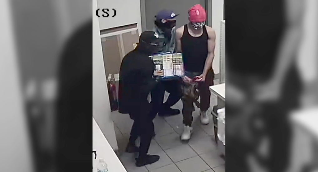 Three robbery suspects
