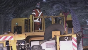 Miner underground