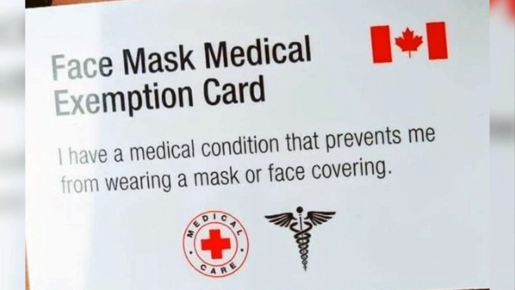 Mask Exemption cards
