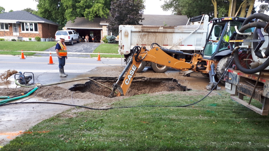 Water main break