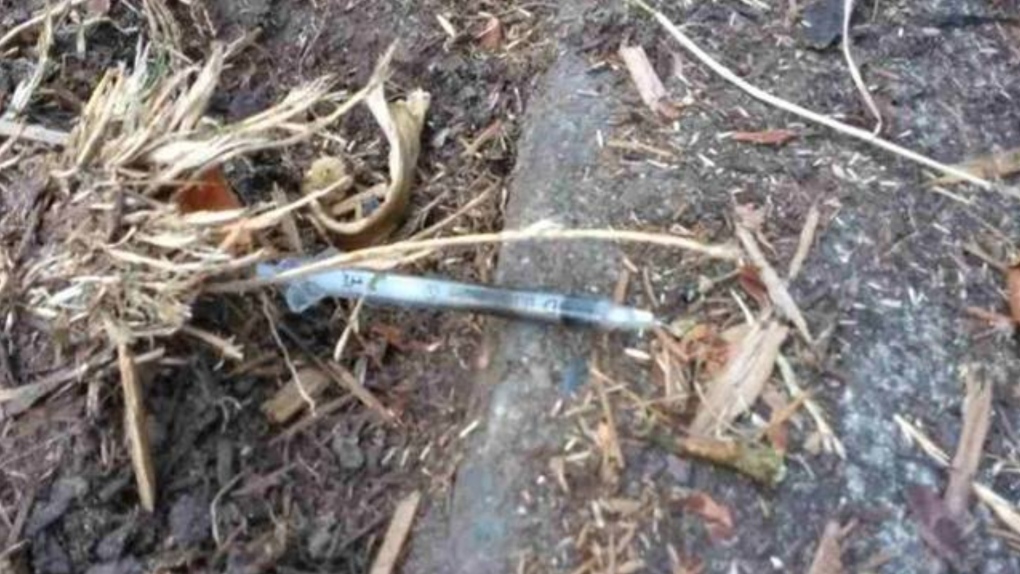 Discarded needles