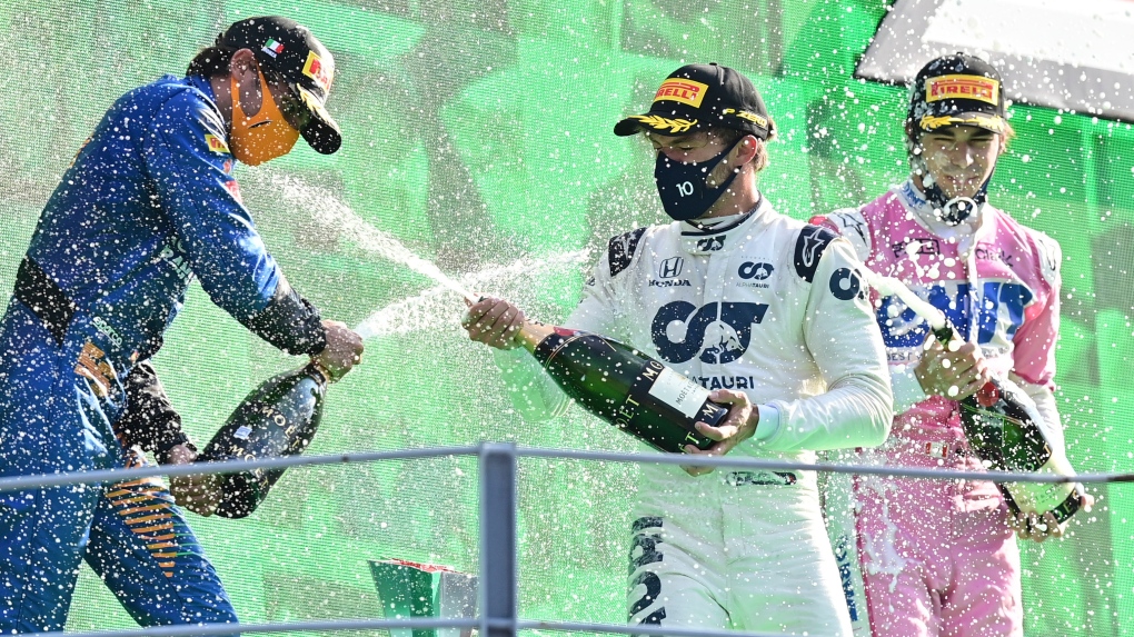 Monza podium