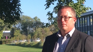 Ryan Hughes (pictured) is the principal at Churchill High School in Winnipeg. (Source: Touria Izri/CTV News Winnipeg)