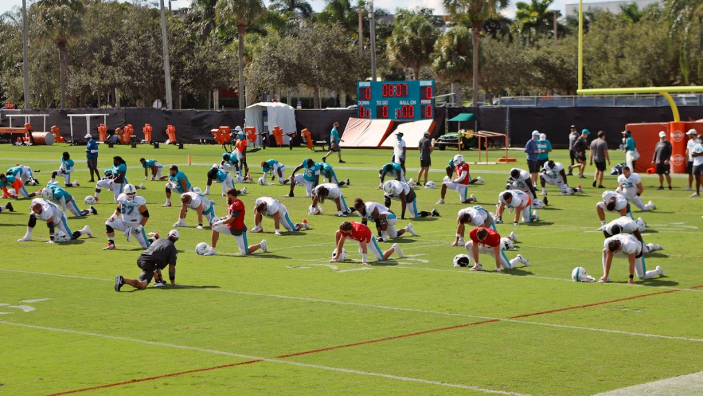 Miami Dolphins training camp practice