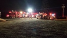Crews battle a fire in Listowel on Sept. 11, 2020 (Twitter: Mapleton Fire Rescue)