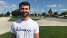 Ward 7 candidate Igor Dzaic apologizes for controversial tweets in Windsor, Ont. on Sunday, Sept. 13, 2020. (Angelo Aversa/CTV Windsor)