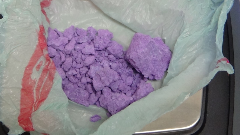 The Nottawasaga OPP Community Street Crime Unit seized around $8,000 in fentanyl during a drug-trafficking investigation in the Alliston, Ont., area on Sept. 10, 2020. (OPP)