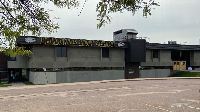 Fellowes High School in Pembroke, Ont. on Wednesday, Sept. 16, 2020. (Dylan Dyson/CTV News Ottawa)