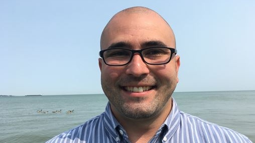 Ward 7 candidate Grey Lemay at Sand Point Beach in Windsor, Ont. on Wednesday, Sept. 16 2020. (Gary Archibald/CTV Windsor)