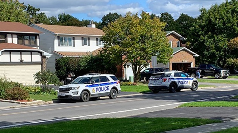 Ottawa Police investigating reports of a shooting in Orleans on Friday. (Viewer submitted photo)